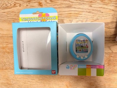 Bandai Tamagotchi Plus Color Blue 2008 Handheld Virtual Game Worked Console JP