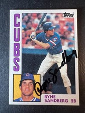 1984 Topps Ryne Sandberg #596 signed autograph