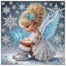 Diamond Painting Kits, Girl 5D Special Shape Diamond Art Kits for Adults, Crys