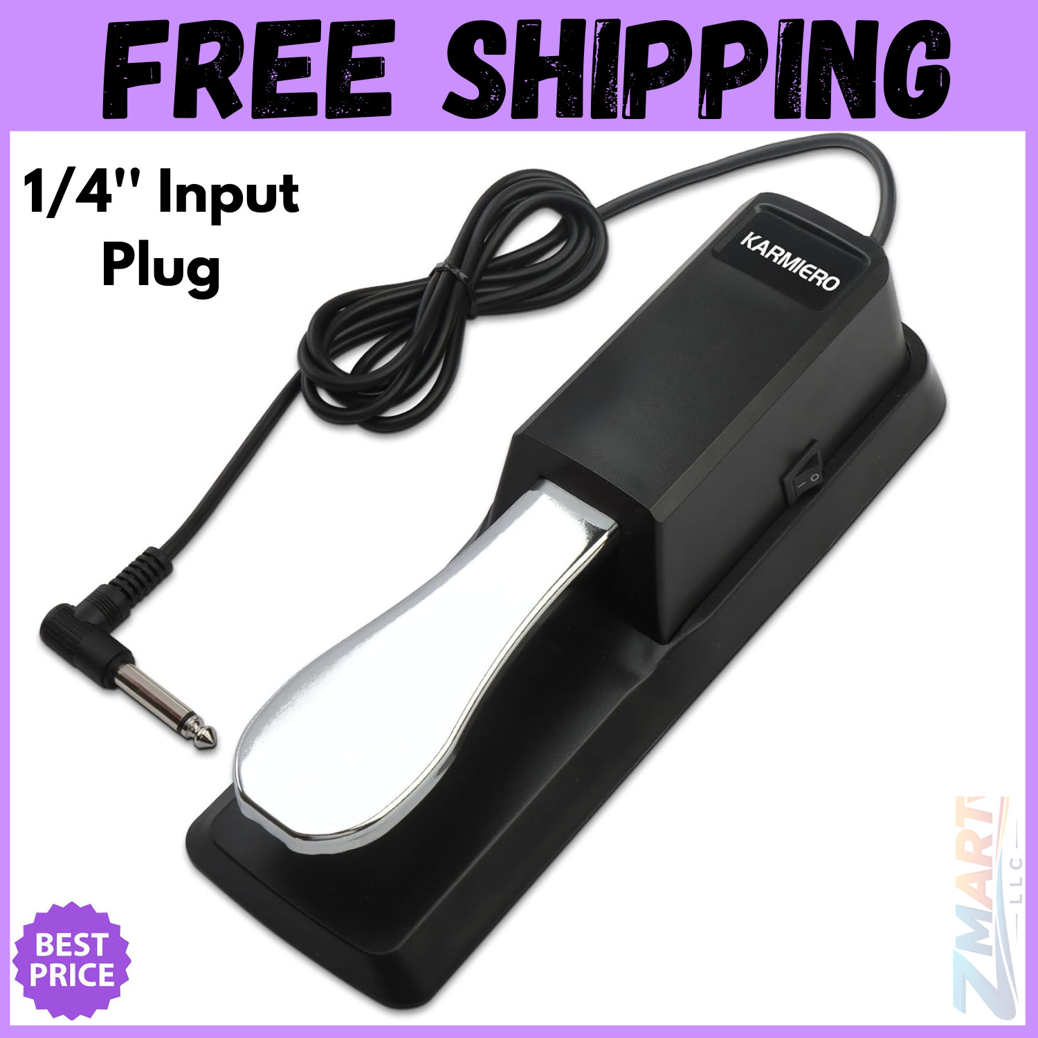 Sustain Pedal for Keyboard Universal, Premium Sustain Pedal, Piano Pedal