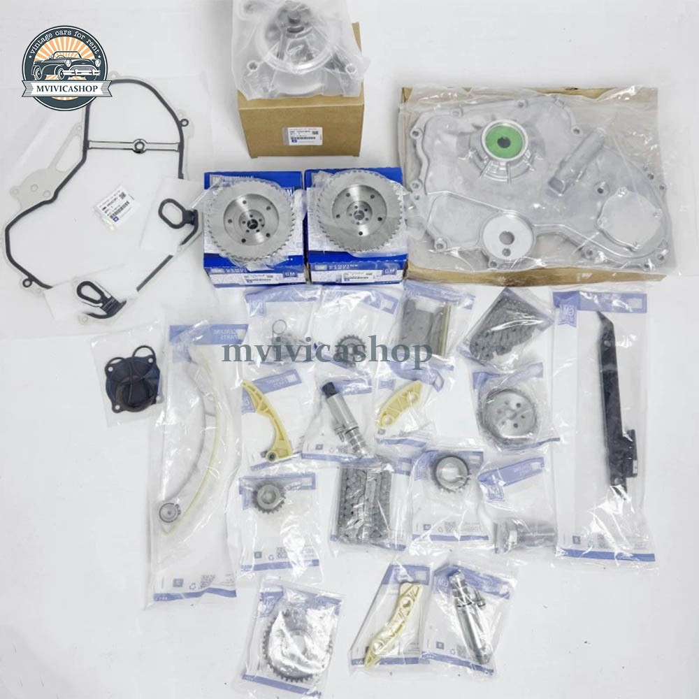 For GM 2.4L Ecotec Water Pump Timing Chain Kit VCT Selenoid Actuator 2009-2017