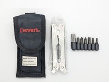 Dewar's Scotch Whiskey Promotional Multi-Tool Kit Stainless Steel Bit Set Case