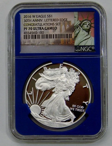 2016 W - Proof Silver American Eagle -Congrats Set - NGC PF 70 Ultra Cameo