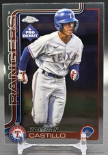 2025 Topps Pro Debut #PDC-51 Yolfran Castillo ACL Rangers Chrome Pro Debut