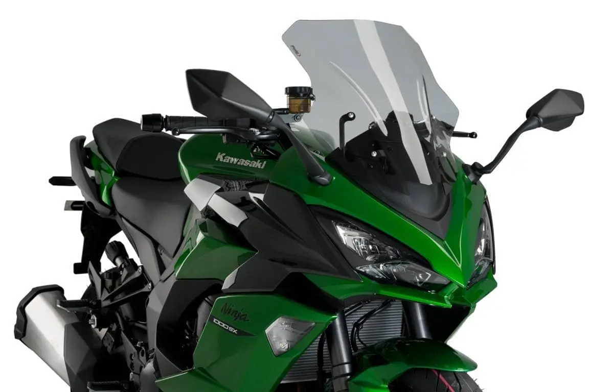 Puig Racing Screen | Light Smoke | Fits Various Kawasaki Models SX CLEARANCE