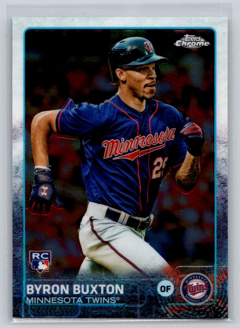 Byron Buxton Rookie - 2015 Topps Chrome (SP) Short Print #203 - Minnesota Twins
