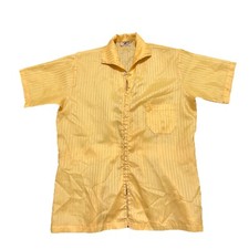Vtg 50s 60s Zip Shirt Loop Collar Dacron Polyester Mens M Tally Hoe