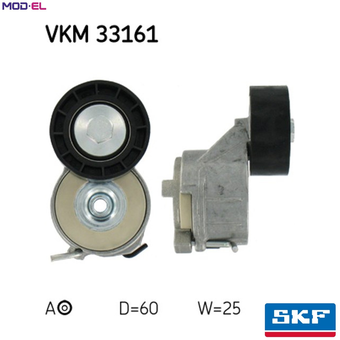 Left SKF-OE VKM 33161 Belt Tensioner, V-ribbed belt for CITROËN,FIAT,PEUGEOT,TOY - Image 20