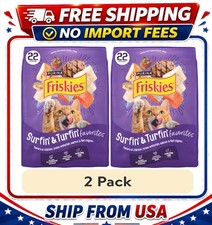 2 PACK Purina Friskies Surfin and Turfin Dry Cat Food Chicken, Whitefish, 22lb