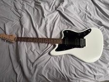 GENTLY USED Squier Jazzmaster HH White Solid Body Electric Guitar