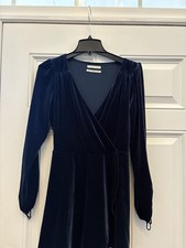 Navy Velvety Blue Urban Outfitters Dress Size M
