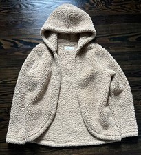 Abercrombie Kids Sherpa Coat Girls Size 15/16 Brown 100 Polyester
