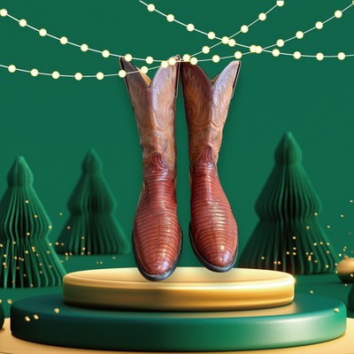 Lucchese Classics Handmade Exotic Tegu Lizard 11-C Stunning!  359-22015