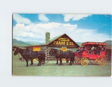 Postcard Wells Fargo State Coach, Buck Skin Joe, Cañon City, Colorado