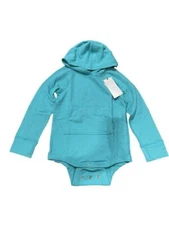 Toddler Girls' Adaptive Hooded Adjustable Bodysuit - Cat & Jack Blue 4T
