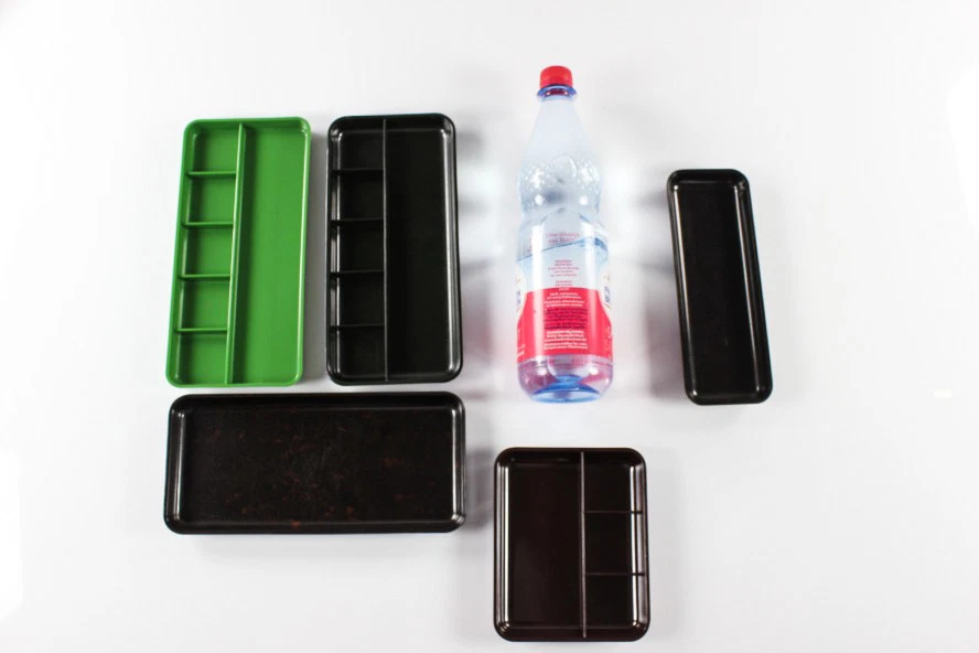 Konvolut Helit Schreibtisch Ablagen Schalen Bakelit Utensilo 30er-60er Jahre - Bild 3 von 4