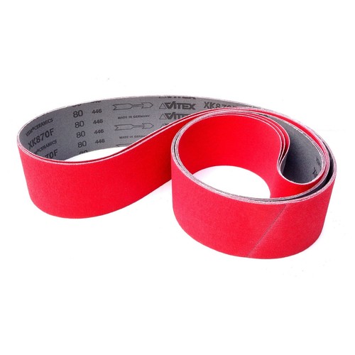 3x VSM Ceramic Grain Sanding Belt Sanding Bands XK870F for Optimum and