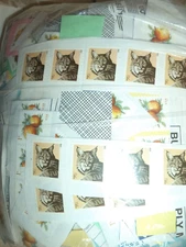 1 pound 2000 - 2500 1¢ uncancelled UNITED STATES POSTAGE STAMPS ART PROJECTS