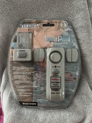 Techko Model S187D Safe Pool Magnetic Sensor Entry Alarm Detector Security NIP