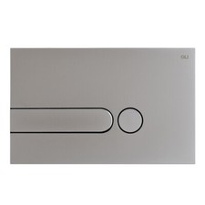 Double Button Plate IPLATE Satin Chrome Flush Box Oils