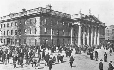 Ruins Of The General Post Office Dublin Easter Rising Ireland Old Photo