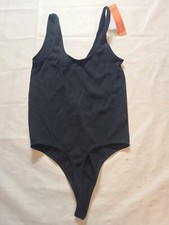 Women's Seamless V-Neck Bodysuit - Colsie Black Size Medium