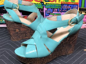 turquoise wedges womens