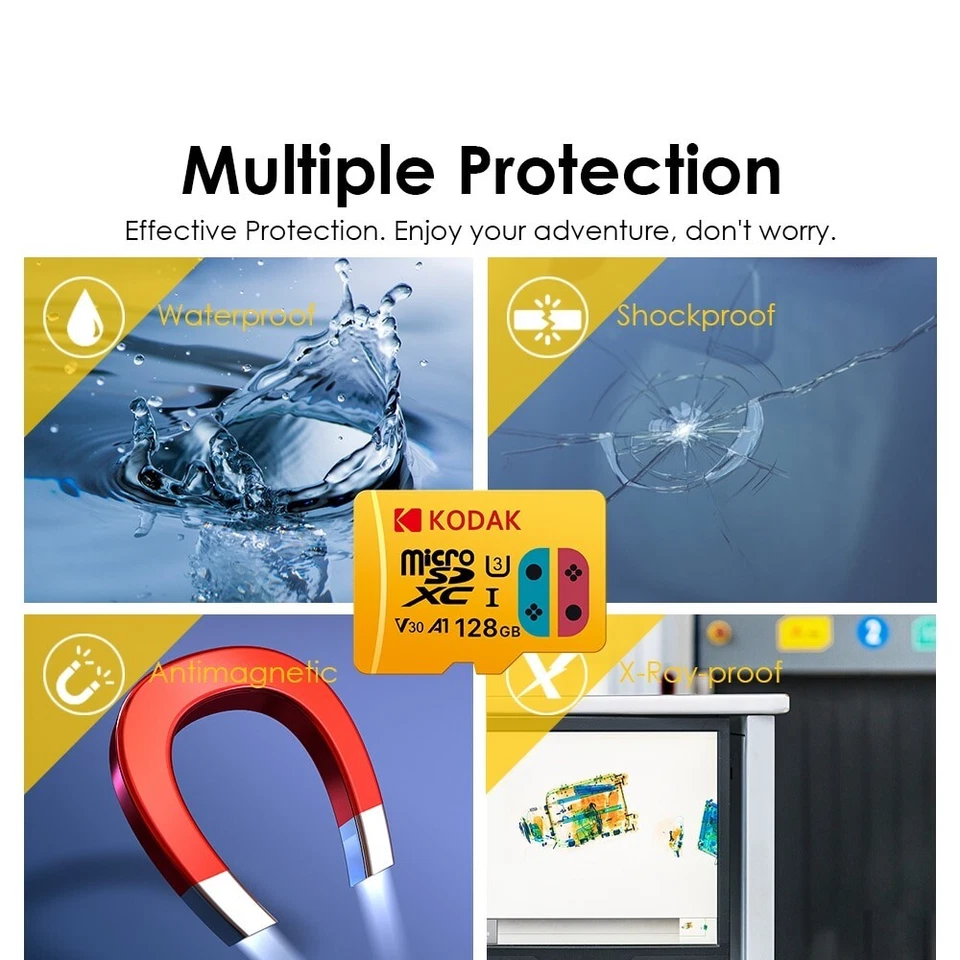 256gb Kodak U3 V30 A1 MicroSD C10 TF SDAdapter - Image 2 of 4