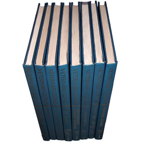 Veterinary Clinics of America Book G3 LOT of 8 Sm Animal 1982-83 As-Is Sale READ