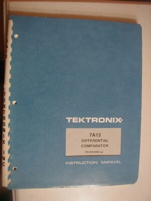 Manual * Tektronix 7A13 Differential Amplifier P/I Instructions