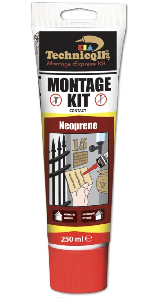 TECHNICQLL Montage Adhesive Glue No Nail Ceramics Tiles Stone Metal Wood Plastic 250ml