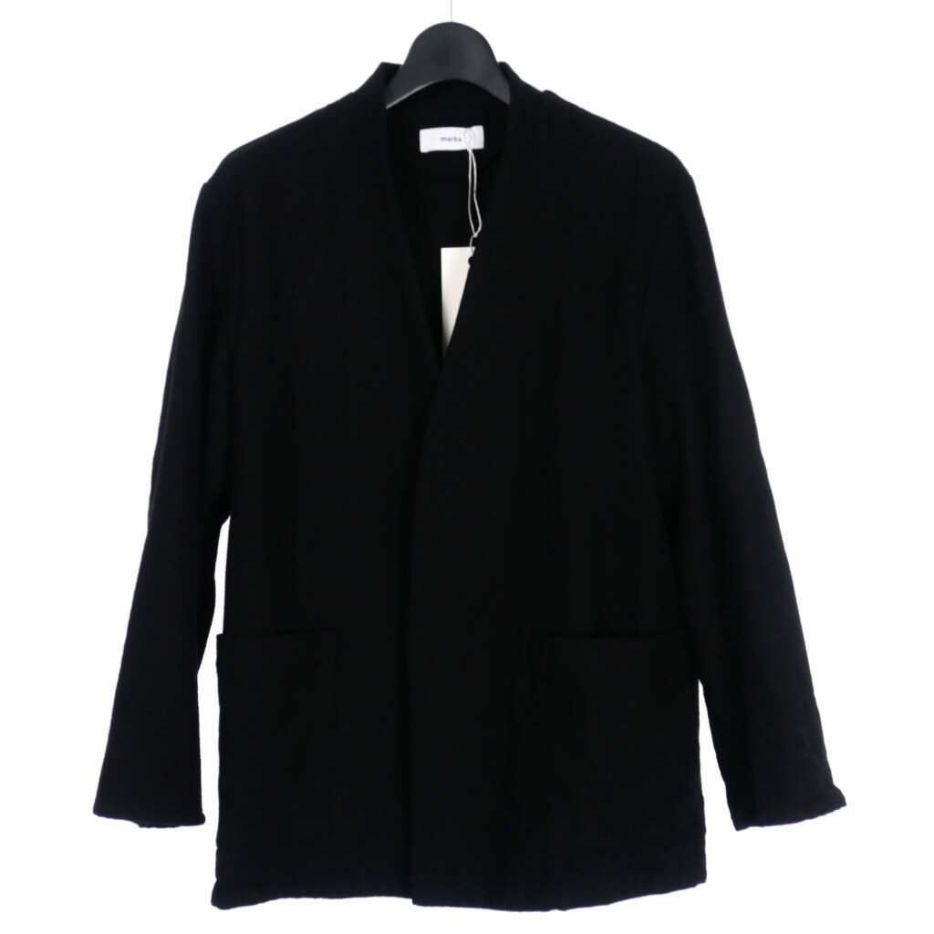 Marka Ware 22Ss Lapelless Shirt Jacket No Color Black | eBay