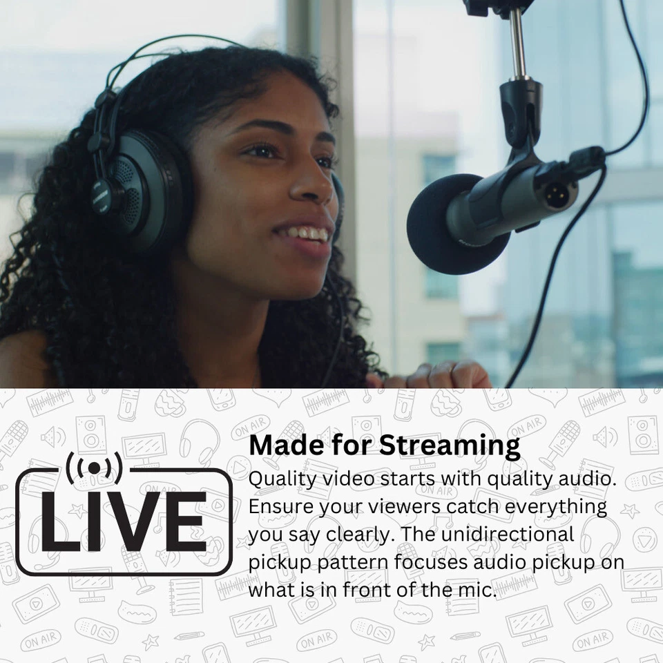 Samson Q2U USB Microphone Recording and Podcasting Pack and Shock Mount Bundle - Image 4 of 4