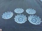 Vintage Lot of Five Federal Petal Glass Candy Nut Dishes