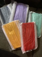 50 PCS Kids Children Multicolored 3-Ply Disposable Face Mask Earloop Mouth Cover