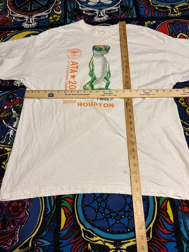 Vintage Hanes ATA 2004 National Championships GEICO Gecko Mens T-Shirt XL White - Picture 8 of 8
