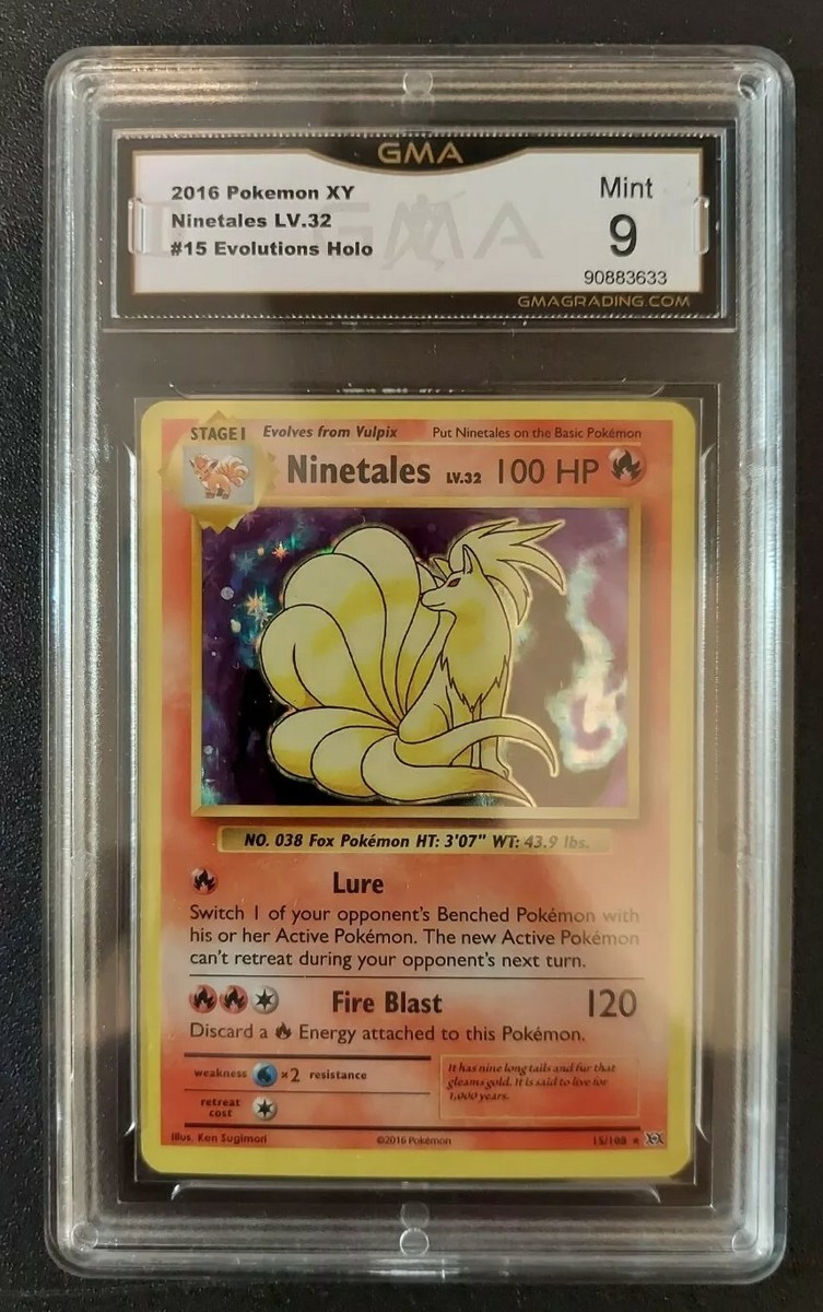 ニャオニクス 2016年 XY PSA MINT 9 2016 Pokemon XY Evolutions NINETALES Holo #15 GMA 9 Mint