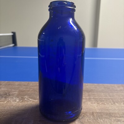 Antique Bromo Seltzer Cobalt Blue Bottle Emerson Drug Co.