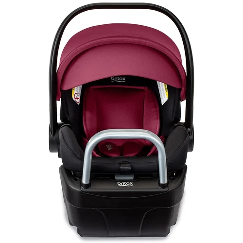 Britax Willow S Infant Car Seat & Base, ClickTight, Rear Facing Ruby Onyx New - Picture 6 of 6