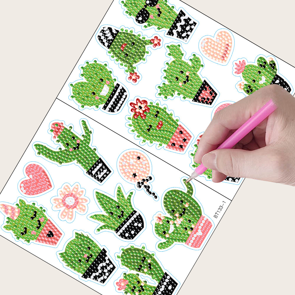 18PCS Cute DIY Diamonds Painting Stickers for Kids Adult Gift Home ...