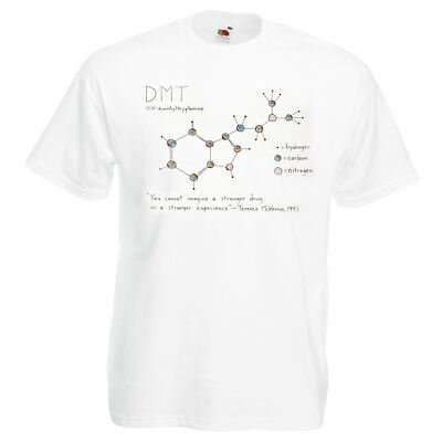 Erwachsene Dimethyltryptamin DMT Spiritueller Gott Molekül Festival Unisex T-Shirt
