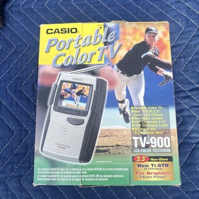 Vintage Casio TV-900 Portable Color LCD Handheld TV 2.3'' Screen - New Open Box