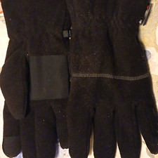 Thinsulate Insulated Winter Gloves Size S Black Fleece Wrist-Length Skiing