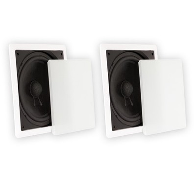 Theater Solutions TS1000 Flush Mount Passive 10'' Subwoofer Speaker Wall 2 Pack