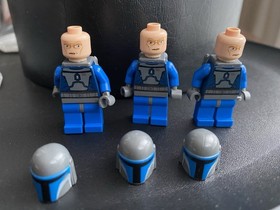 3x Lot LEGO Star Wars 7914 9525 Mandalorian Death Watch sw0296 Minifig**READ Des
