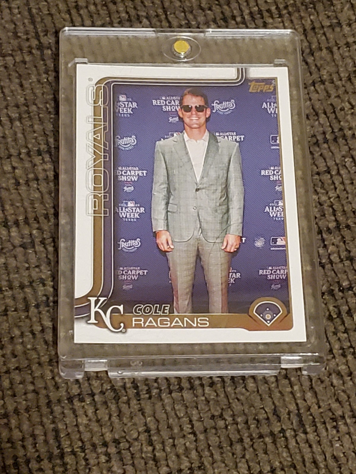 2025 Topps Series 1 - Cole Ragans #169 Golden Mirror Image Variation