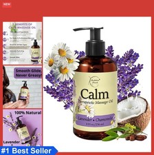 Massage Oil Lavender Chamomile 8oz All Natural Nut Free Carrier Oil Blend Non