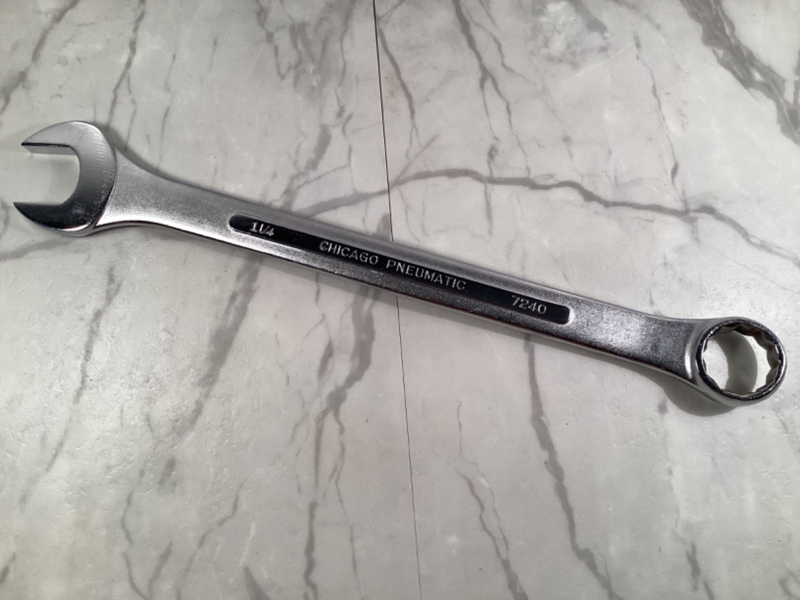 Vtg Chicago Pneumatic NOS Combination Wrench Set 14 Pc Professional Tools Chrome