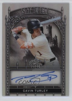 2024 Leaf Trinity Steel Silver Prismatic 6/15 Gavin Turley #S-GT1 Auto i6j