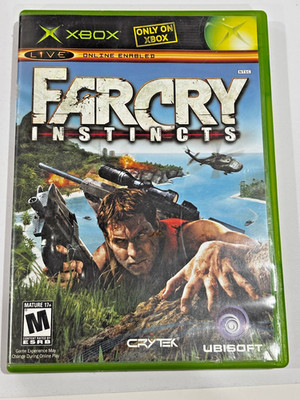 Far Cry Instincts (Original OG Microsoft Xbox, 2005) Game Black Label   CIB!